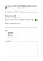 Vorschau - Arbeitsblätter - Versuch: Biologie Sek1 Fell und Federn als Wärmeisolatoren - Seite 1