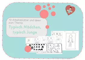Vorschau - Arbeitsblätter - Typisch Junge, typisch Mädchen! - Gebärdensprache - AB zum Buch - Deckblatt