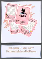 Vorschau - Spiele - Ich habe - wer hat? (Dividieren von Dezimalzahlen) - Deckblatt
