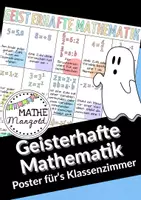Vorschau - Poster - Geisterhafte Mathematik - MATHEWISSEN - Poster - Unsichtbare Mathe - Matheregeln - Deckblatt