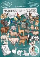 Vorschau - Mal- und Bastelvorlagen - Cliparts-Set "Tiere auf dem Bauernhof" heimische Bauerhoftiere - Deckblatt