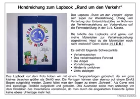 Vorschau - Arbeitsblätter - Verkehrserziehung Lapbook Fahrradprüfung - Seite 1