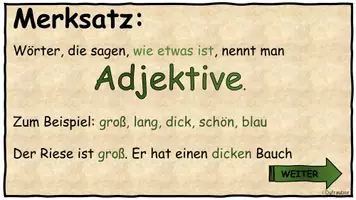 Vorschau - Poster - Was sind Adjektive_interaktive Tafelkarten - Seite 2