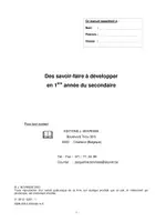 Aperçu - Manuel scolaire - Des savoir-faire - Les cycles 3 et 4 - Page 1