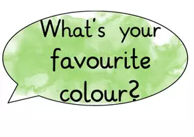 Vorschau - Bildkarten - Colours Sprechblasen Englisch Wasserfarbe - Deckblatt