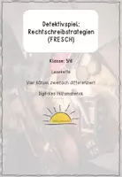 Vorschau - Stundenentwürfe - Detektivspiel Rechtschreibstrategien (FRESCH) - Deckblatt