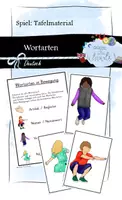 Vorschau - Arbeitsblätter - Wortarten in Bewegung: Spiel zum Üben der Wortarten - Deckblatt