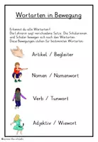 Vorschau - Arbeitsblätter - Wortarten in Bewegung: Spiel zum Üben der Wortarten - Seite 2