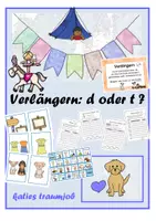 Vorschau - Arbeitsblätter - Verlängern: d oder t? - Deckblatt