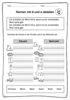 Vorschau - Arbeitsblätter - Ableiten: ä oder e? - Seite 3