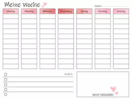 Vorschau - Lehrpläne/Lehrermaterial - Wochenplaner Version 1 - Deckblatt