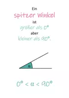 Vorschau - Stundenentwürfe - Winkelarten - Faltheft & Merkblätter - Seite 1
