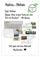 Vorschau - Arbeitsblätter - Mystery | Ökologie - Wieso sorgen Fische für den Tod von Hirschen? - Deckblatt