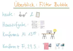 Vorschau - Stundenentwürfe - Unterrichtsentwurf EF Medien Filterbubble - sehr gut - Seite 1