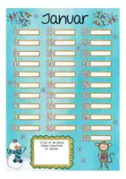 Vista previa - Hojas de trabajo - Geburtstagskalender Affenklasse in der Grundschule - Paket für dein Klassenmaskottchen Deutsch / Alemán - página 2
