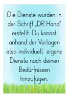 Vista previa - Unidades / Secuencias / Situaciones de Aprendizaje - Klassendienste - Schilder für die Affenklasse in der Grundschule (Klassenmaskottchen) Deutsch / Alemán - página 1