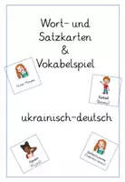 Vorschau - Spiele - Dialogkarten, Vokabelspiel ukrainisch - deutsch - Deckblatt
