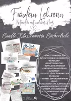 Vorschau - Mal- und Bastelvorlagen - Big Bundle, Klassenmotto Buchliebe Lesen! Neue Klassenleitung! - Deckblatt