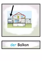 Aperçu - Matériel pour travaux manuels / dessin - Cartes d'images et cartes de mots "Haus und Wohnung" Allemand - Page 2