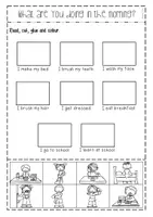 Vorschau - Arbeitsblätter - Daily routines - Seite 1