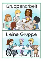 Vista previa - Para docentes: organización, planificación y formación - Sozialformen - Tafeltransparenz für die Affenklasse in der Grundschule (Klassenmaskottchen) Deutsch / Alemán - página 1