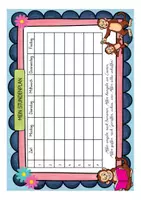 Vista previa - Manualidades / Dibujos para colorear - Stundenplan für die Affen / Affenklasse in der Grundschule (Klassenmaskottchen) Deutsch / Alemán - página 2
