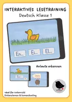 Vorschau - Spiele - Interaktives Lernspiel (PDF): Erstes Lesen Anlaute zu Bildern - Deckblatt