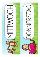 Vista previa - Para docentes: organización, planificación y formación - Tagestransparenz für die Affenklasse Grundschule (Klassenmaskottchen) Deutsch / Alemán - página 2