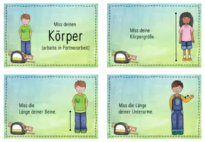 Vorschau - Arbeitsblätter - Längen messen, zeichnen und umrechnen - Seite 1