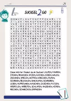 Vorschau - Arbeitsblätter - Suchsel VERBEN Freiarbeit mit Lösungen Wortspeicher Differenziert - Deckblatt