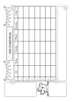 Vista previa - Manualidades / Dibujos para colorear - Stundenplan - Bären / Bärenklasse Grundschule (Klassenmaskottchen) Deutsch / Alemán - página 2