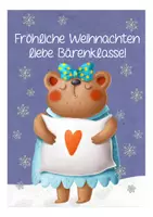 Vista previa - Manualidades / Dibujos para colorear - Weihnachtspaket - Bärenklasse (Klassenmaskottchen) Deutsch / Alemán - página 2