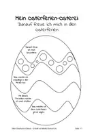 Vorschau - Arbeitsblätter - Mein Osterferien-Osterei: Letzte Stunde vor den Osterferien - Seite 1