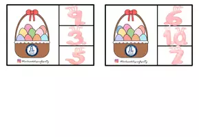 Vista previa - Tarjetas / Manipulativos - Tarjetas cesta huevos Pascua @laclasedelaprofepatty - página 3