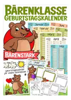 Vista previa - Manualidades / Dibujos para colorear - Geburtstagskalender - Bärenklasse Grundschule Klassenmaskottchen Deutsch / Alemán - Portada