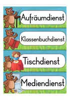 Vista previa - Para docentes: organización, planificación y formación - Klassendienste - Bärenklasse Grundschule (Klassenmaskottchen) Deutsch / Alemán - página 3