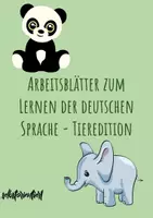 Aperçu - Feuilles d'exercices - Apprendre l'allemand - Fiches d'exercices sur le thème des animaux - Page de couverture