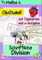Vorschau - Arbeitsblätter - Rechenspaziergang schriftliche Division (Obstsalat) - Deckblatt