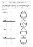 Vorschau - Arbeitsblätter - Eiersuche - Halbschriftliche Addition - Seite 2