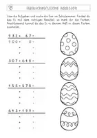 Vorschau - Arbeitsblätter - Eiersuche - Halbschriftliche Addition - Seite 3
