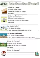Aperçu - Feuilles d'exercices - Exercice "Ist das das Haus?" Thème "Wohnen" Allemand - Page 2