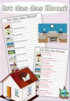 Aperçu - Feuilles d'exercices - Exercice pour débutants "Ist das das Haus?" Allemand - Page de couverture