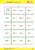 Vorschau - Spiele - 2-Lese-Domino-Reimen: Verb-Reimwörter - Deckblatt