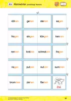 Vorschau - Spiele - 2-Lese-Domino-Reimen: Verb-Reimwörter - Seite 3