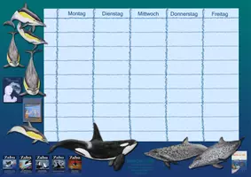 Vorschau - Anderer Materialtyp - Stundenplan Ozean - Delfine und Orca - Deckblatt
