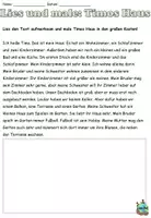 Aperçu - Feuilles d'exercices - Lis et dessine "Timos Haus" Thema Wohnen Allemand - Page de couverture