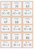 Vorschau - Spiele - Ich habe... Wer hat... ZR100 Zahldarstellung Mathe 2. Klasse - Seite 2