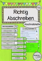 Vorschau - Fördermaterial/Inklusion - Richtig Abschreiben und Kontrollieren (Abschreibhelfer) - Deckblatt