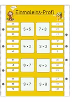 Vorschau - Stationenlernen - Klammerkarten Einmaleins Mathe Freiarbeit Lerntheke Gemischte Aufgaben - Seite 3