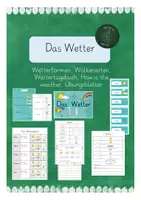 Vorschau - Arbeitsblätter - Das Wetter-the weather - Deckblatt